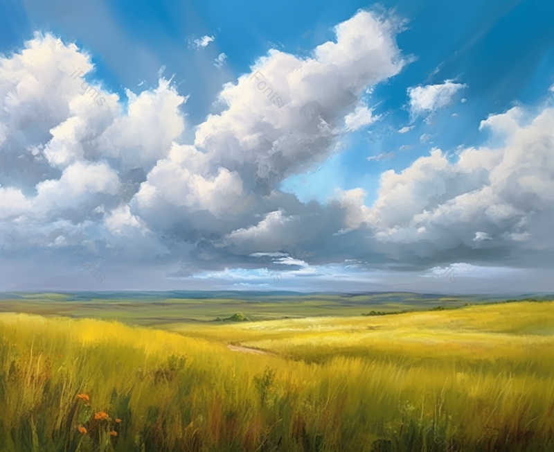 乌云下的田地手绘背景,插画/手绘图,插画/手绘图库,插画/手绘图下载,插画/手绘